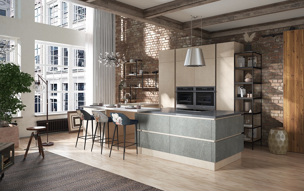 Кухня Ноа Лофт Песчаник